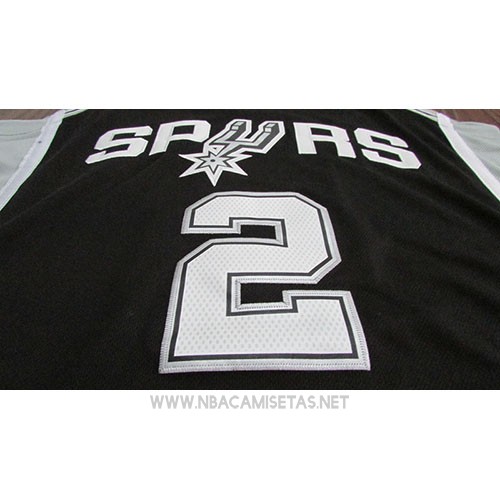 Camiseta Nino San Antonio Spurs Kawhi Leonard NO 2 2017-18 Negro